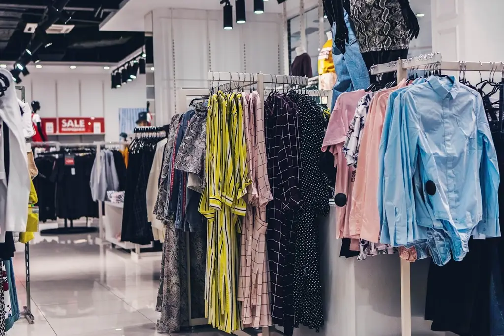 Women clothes in the store